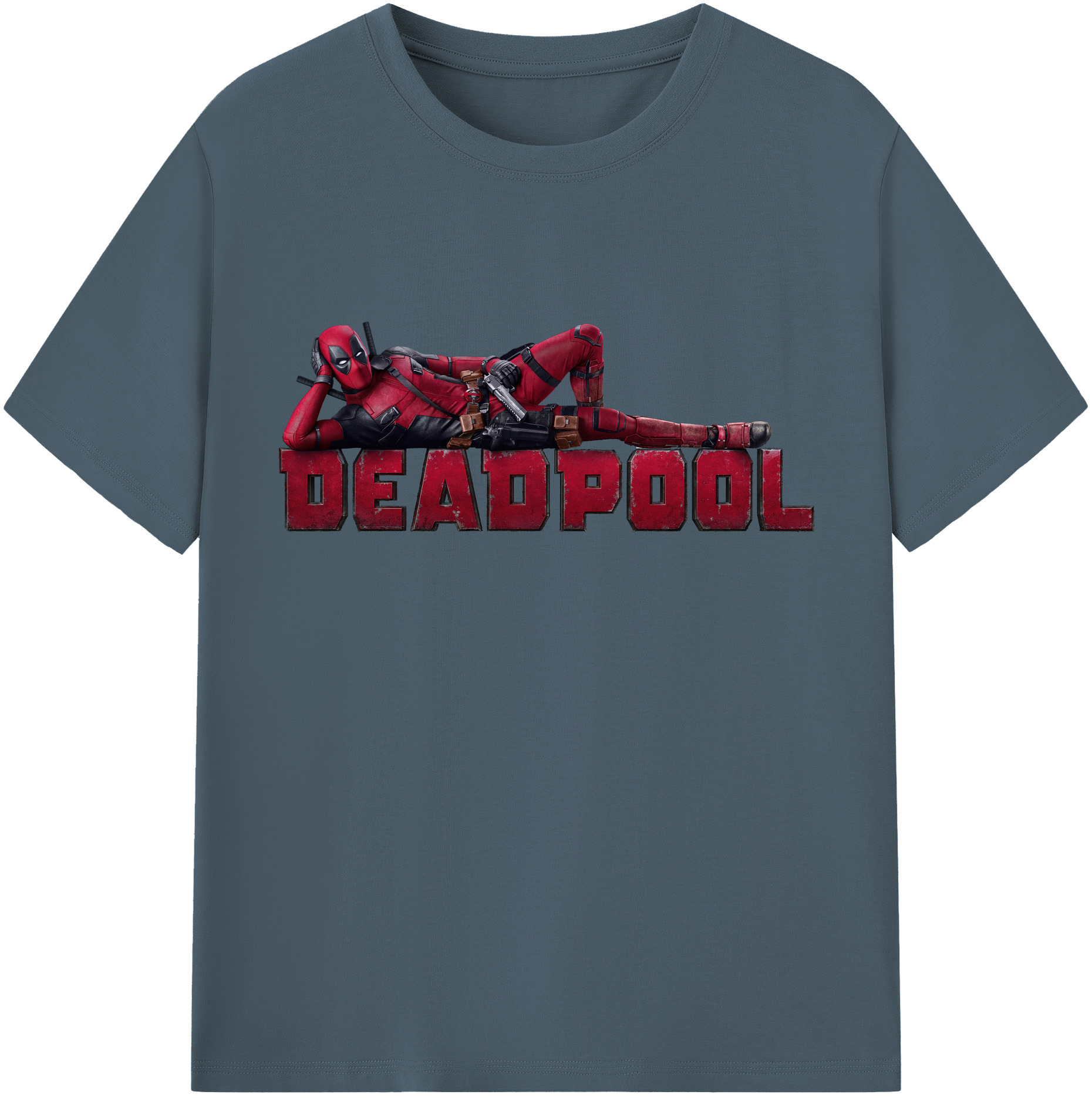 （画像用） Deadpool デッドプール 綿100％半袖Tシャツ（フロントプリント）